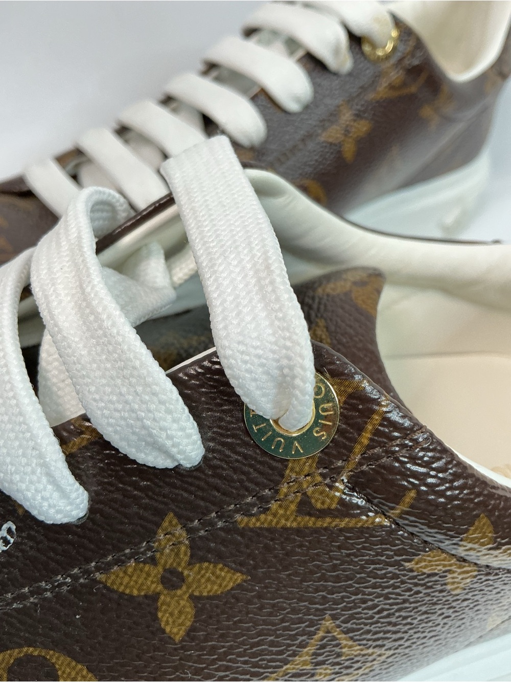 Louis Vuitton | Time Out Cacao Brown Monogram Canvas Low-Top Sneakers EU 39 - Picture 11 of 11